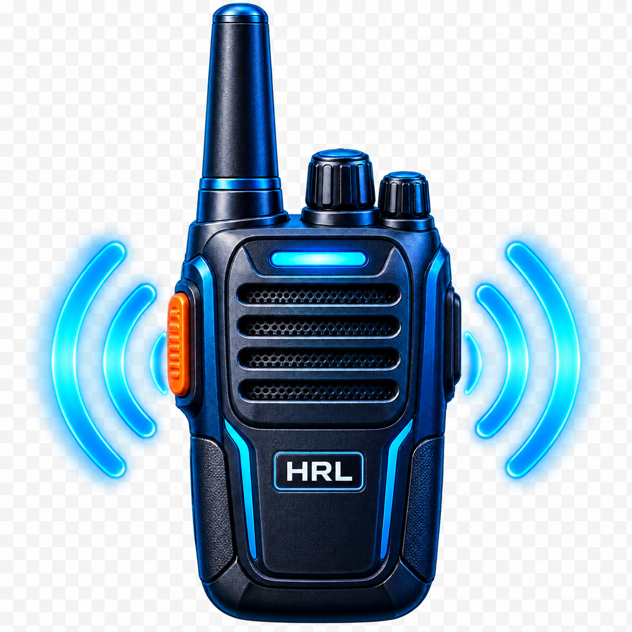 Walkie Talkie HRL handheld radio logo